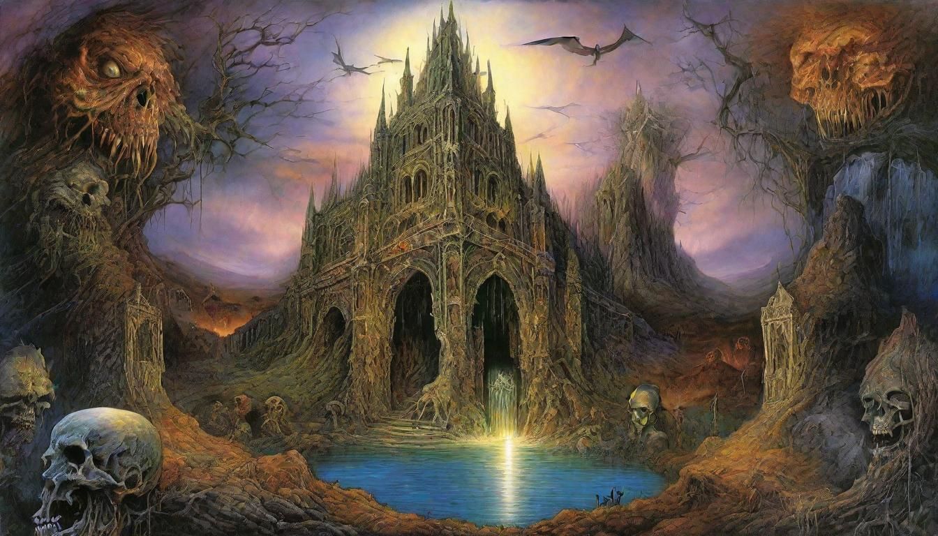 Eldritch Demon at the Gates of Hell