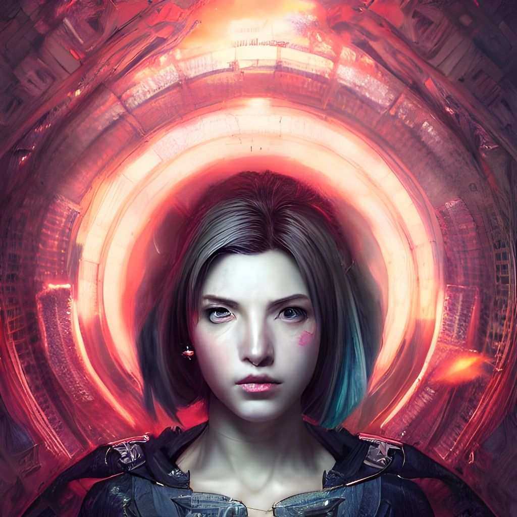 Fantasy Portrait in Matte Painting Style