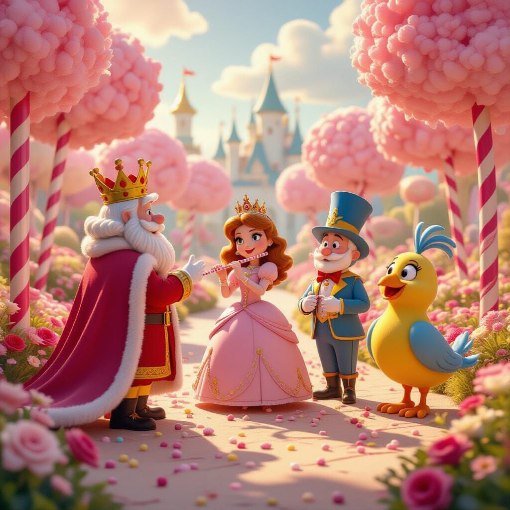 Candyland Characters as Movie Actors in Fantasy Scene