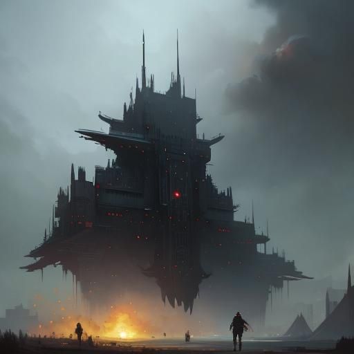 Fantasy Landscape Illustration in Painterly Style