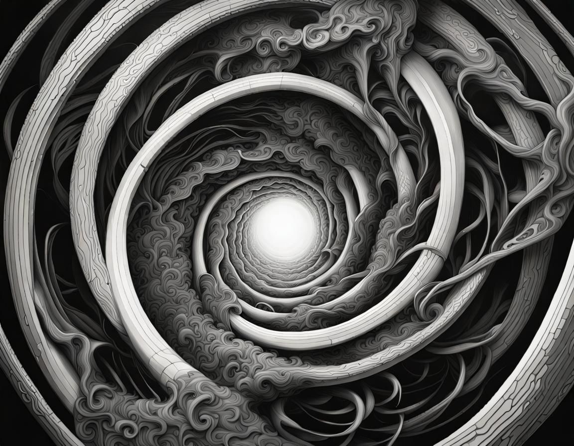 hypnotic spiral, optical illusion