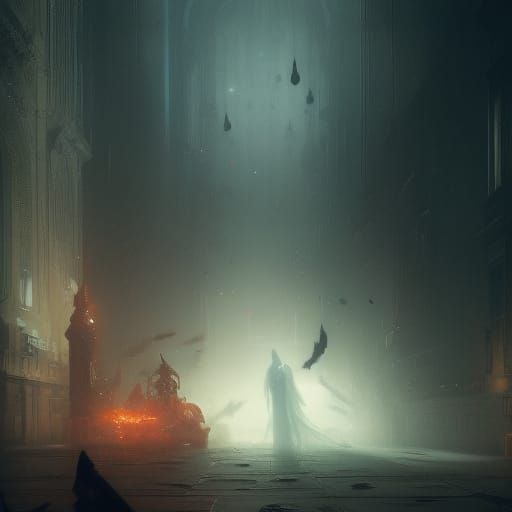 Ethereal Apparition in Dark Fantasy Style