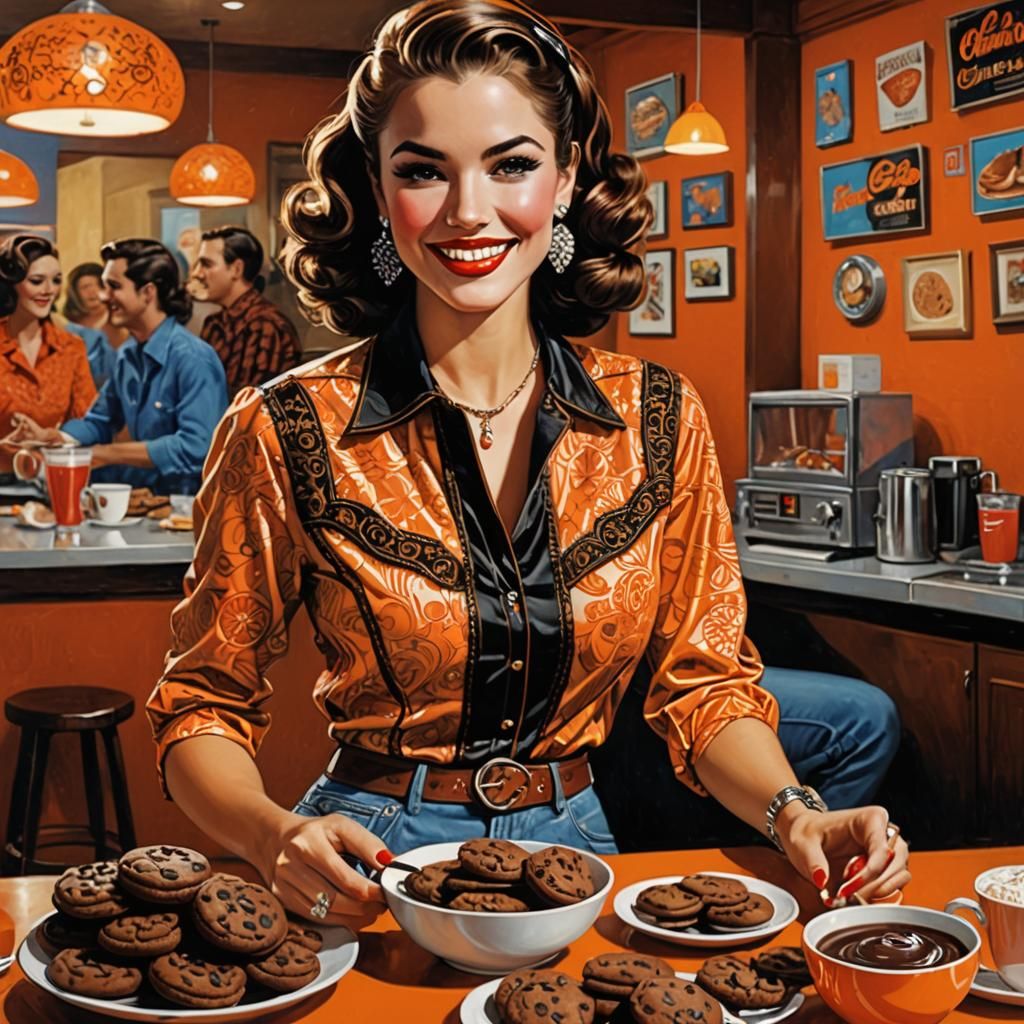 Chocolate Cookies Pin-up 🤎🍪🍫✨ v3