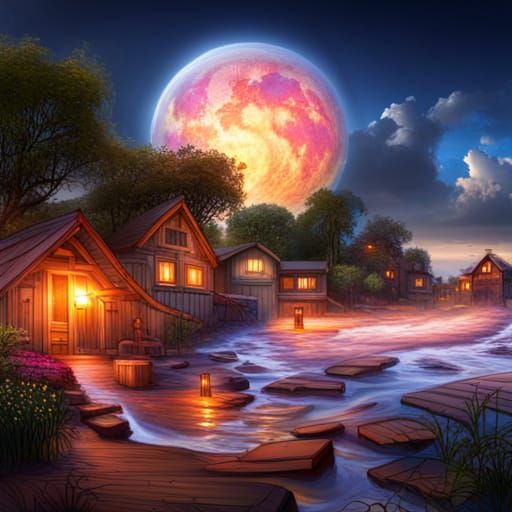 Glowing Flowers in Glass Sphere, Graffiti Art Style