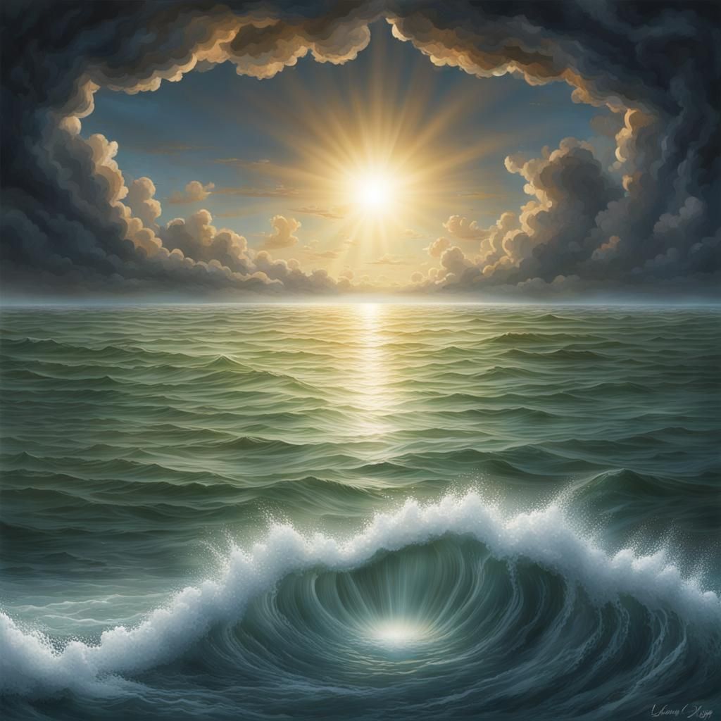 Genesis: Dome Dividing Water with Trees