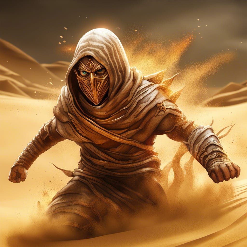 Sand Warrior's Explosive Attack