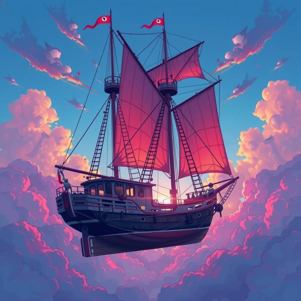 Jade Flying Fish Gliding in Vivid Color