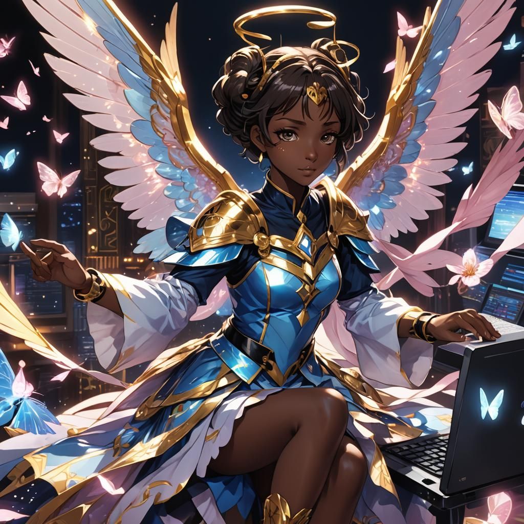 Sakura Cardcaptor in Cyberpunk Ethereum Metropolis