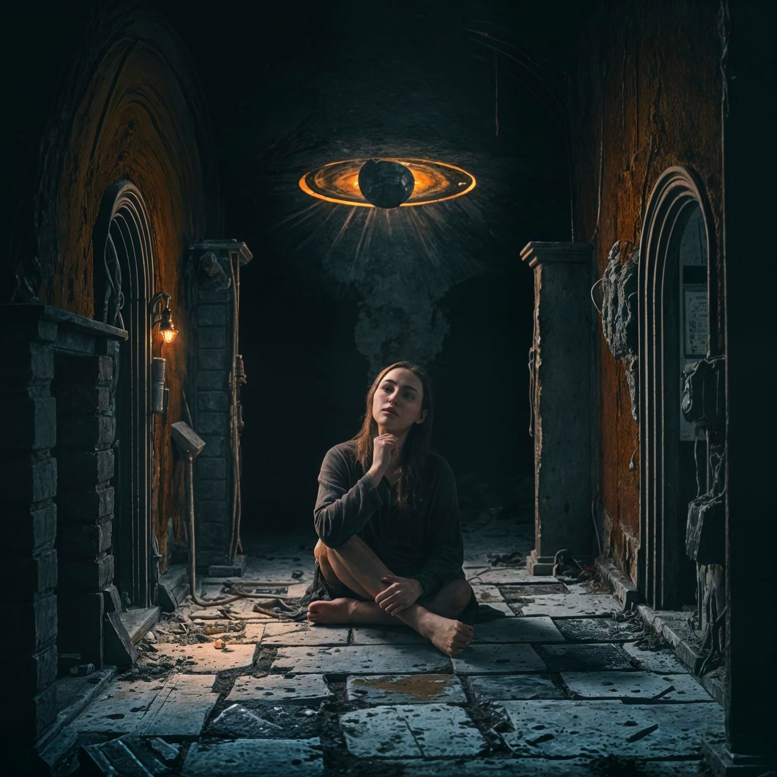 Inner Excavation Metaphor Depicted in Abstract Art