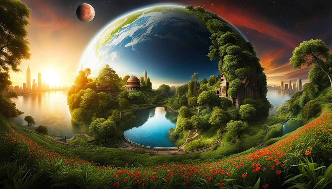 Photorealistic View of Planet Utopia