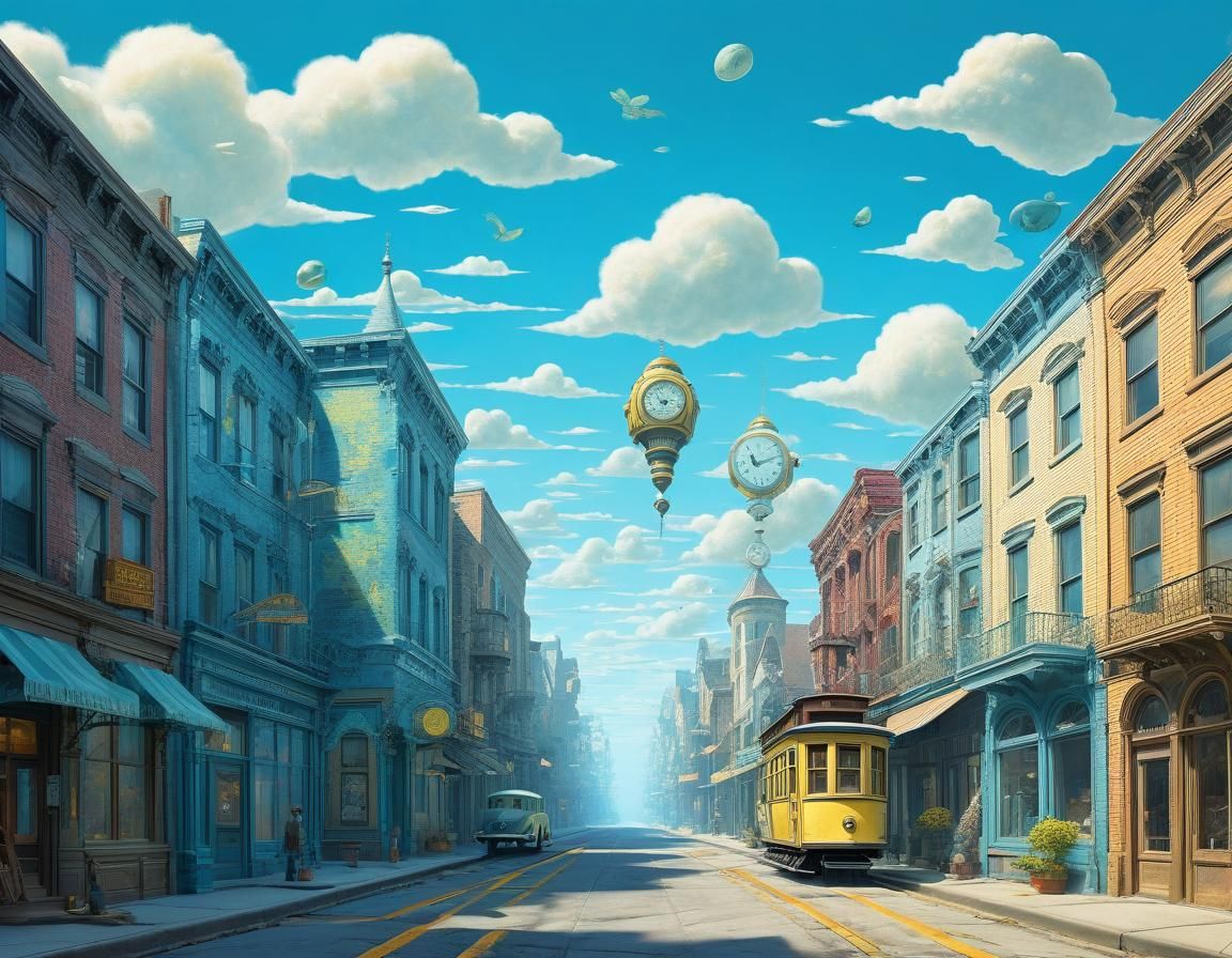 Minimalist Ethereal Art in Steampunk Cubist Style