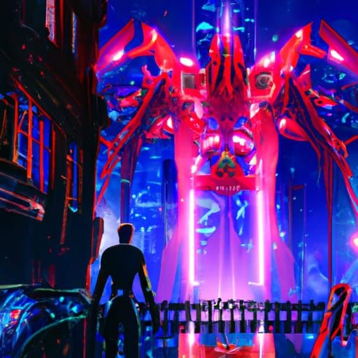 Neon Genesis Evangelion Inspired Matte Painting