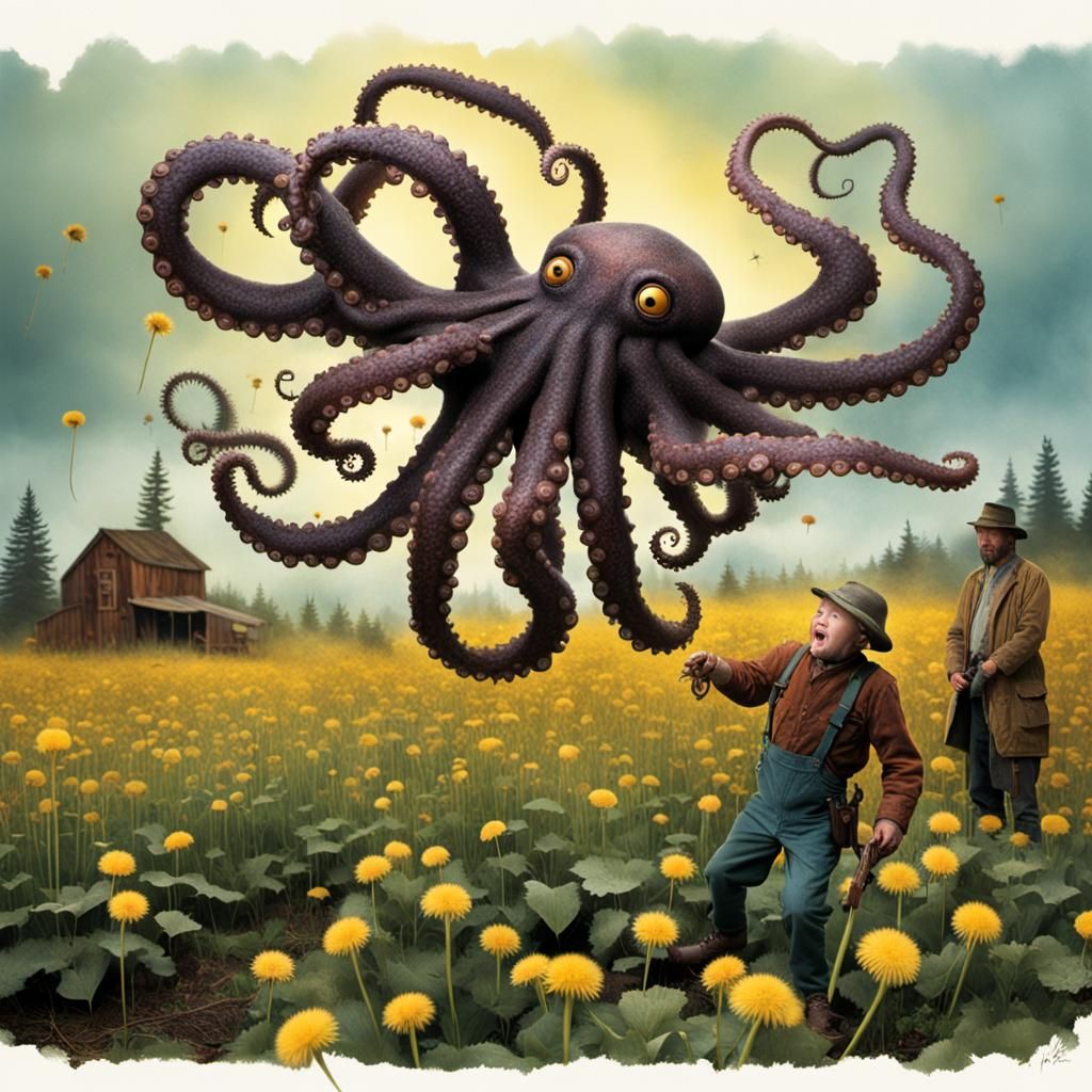 Flying Octopus Confuses Hillbillies in the Dandelion Patch II