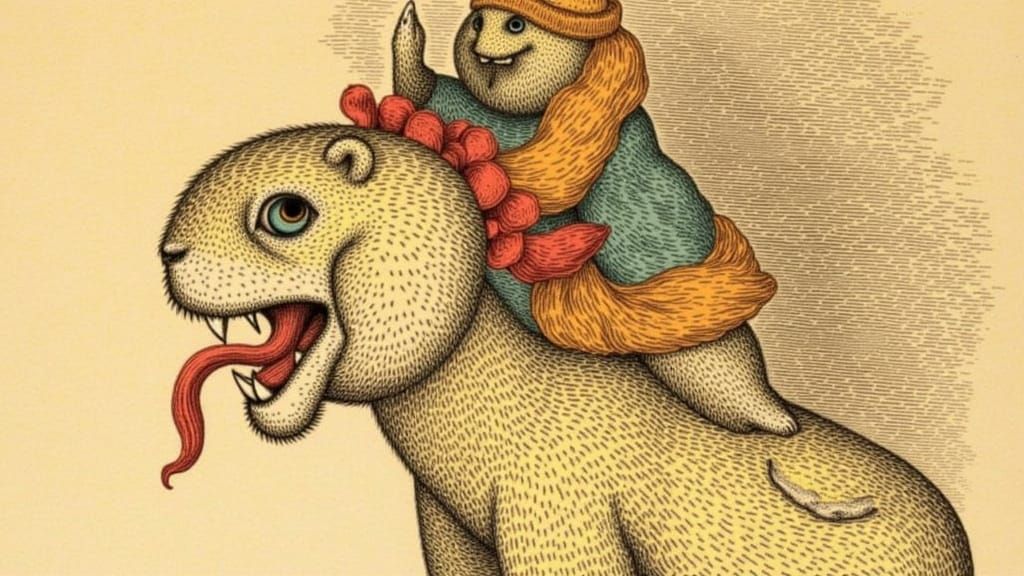 Surreal Animal Mergers in Whimsical Art Style