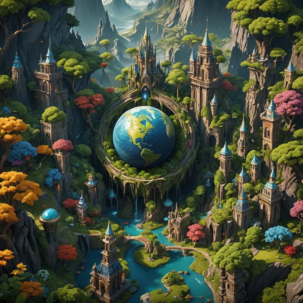 Earth Day Fantasy Concept Art in Unreal Engine 5