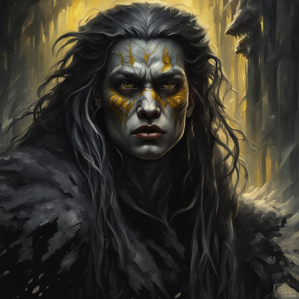 Noir Werewolf Character in 1920s Style