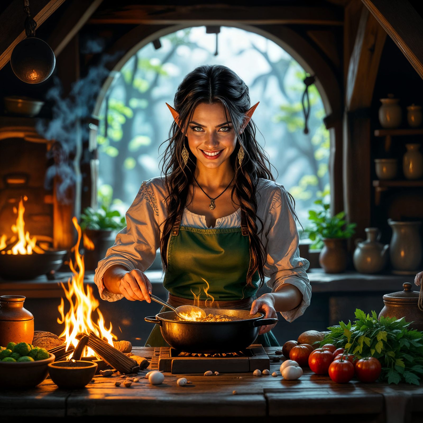 Get ready for a fiery meal in this enchanted cafe