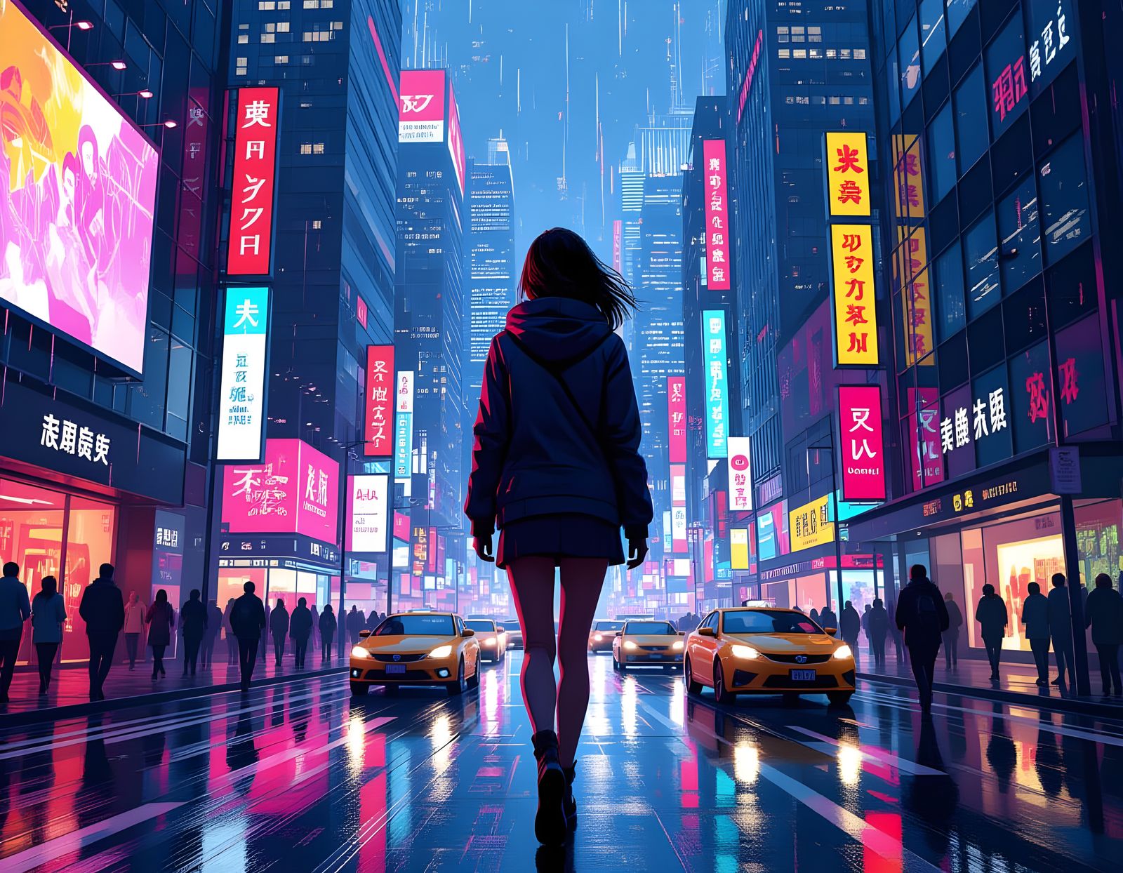 Person Stepping Out: An AI-Generated Image