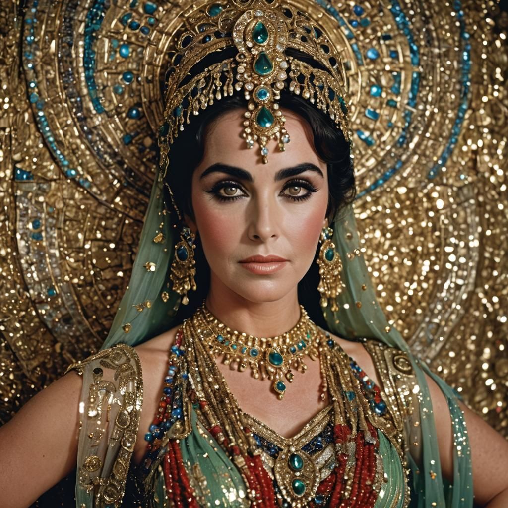 Elizabeth Taylor as Belly Dancer: Professional Portrait