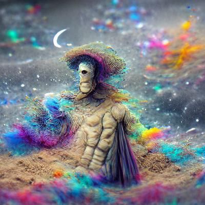 Sandman: Cosmic Holographic Astral Illustration