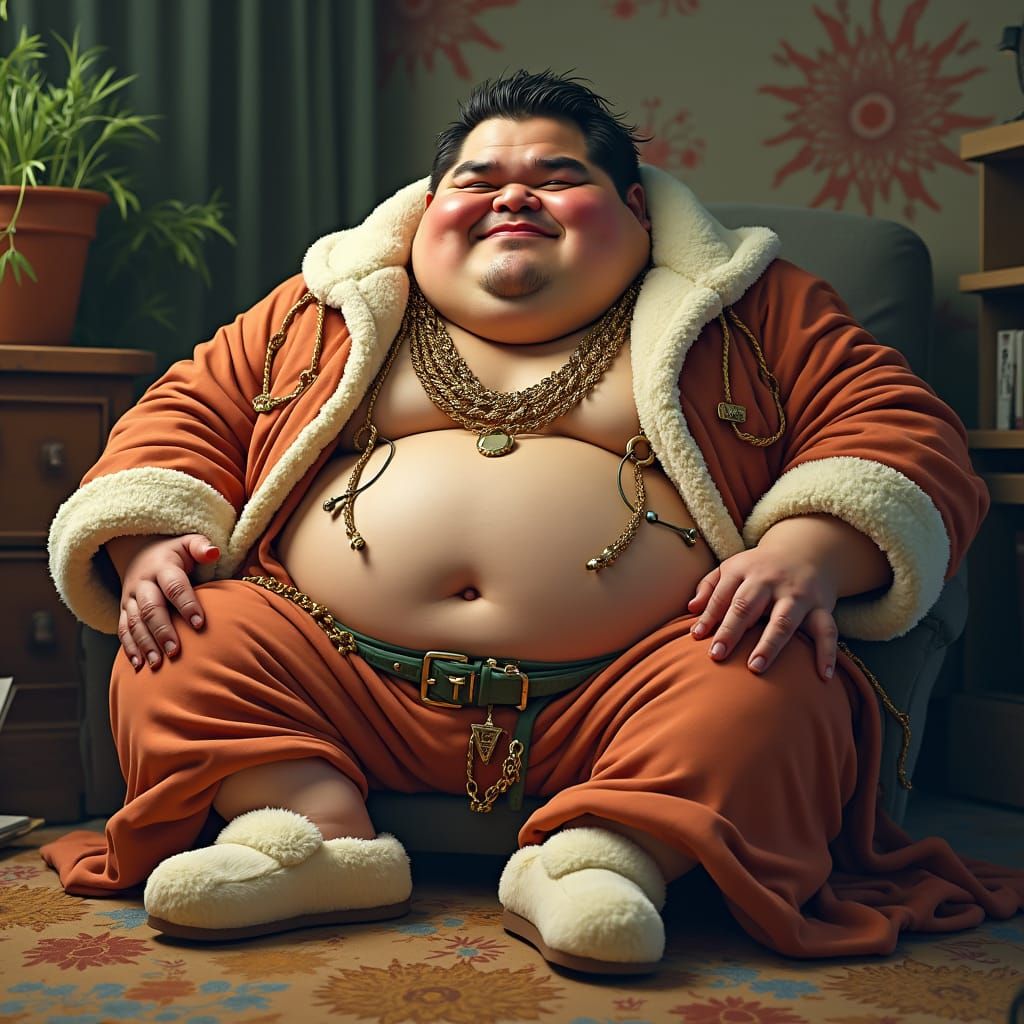 Relaxed Lounging: Cinematic Realism with Digital Painting