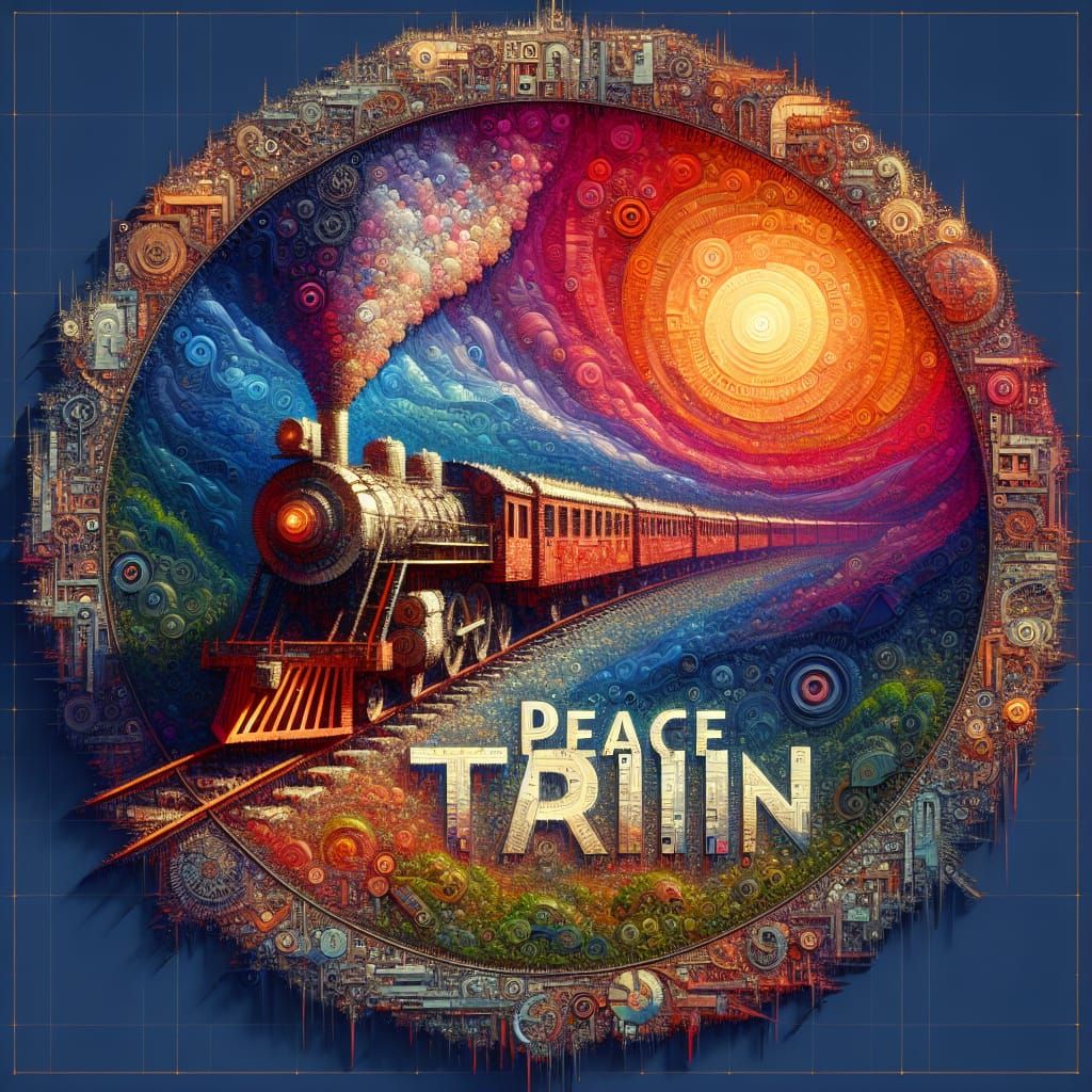 Word art: Peace Train