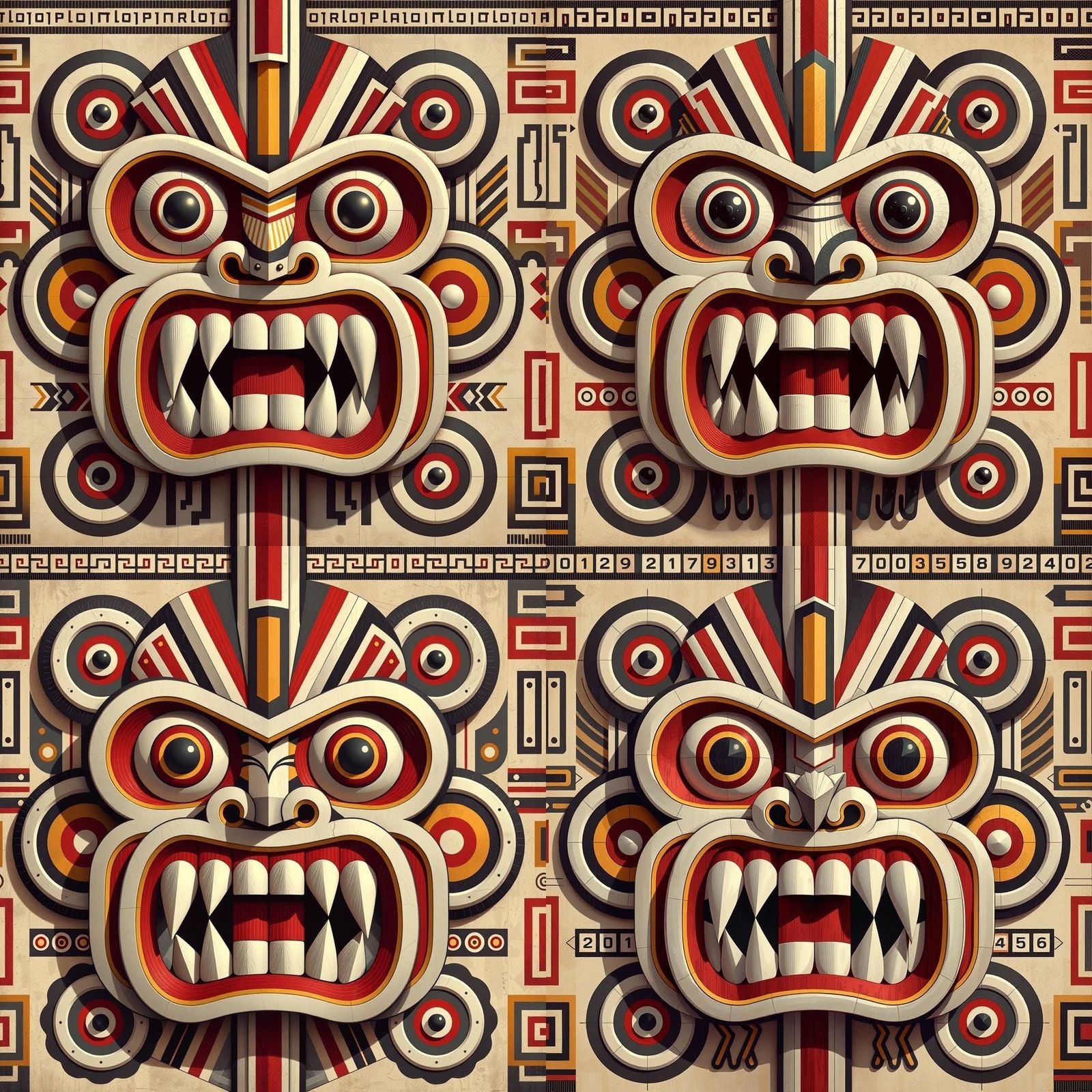 Abstract Line and Square Design