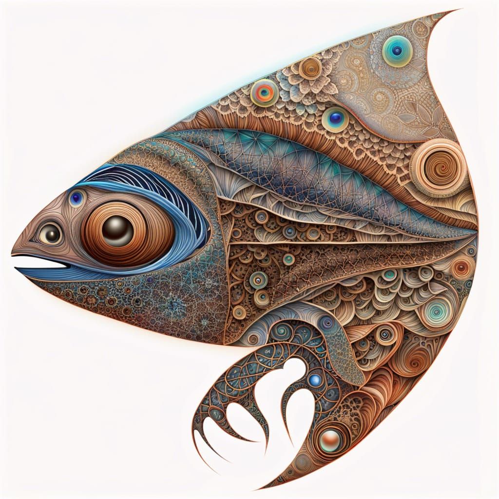 Complex Interdimensional Fractal with Skeletal Inclusions