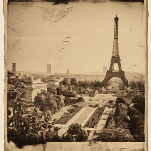 Vintage Postcard of Paris, 1910