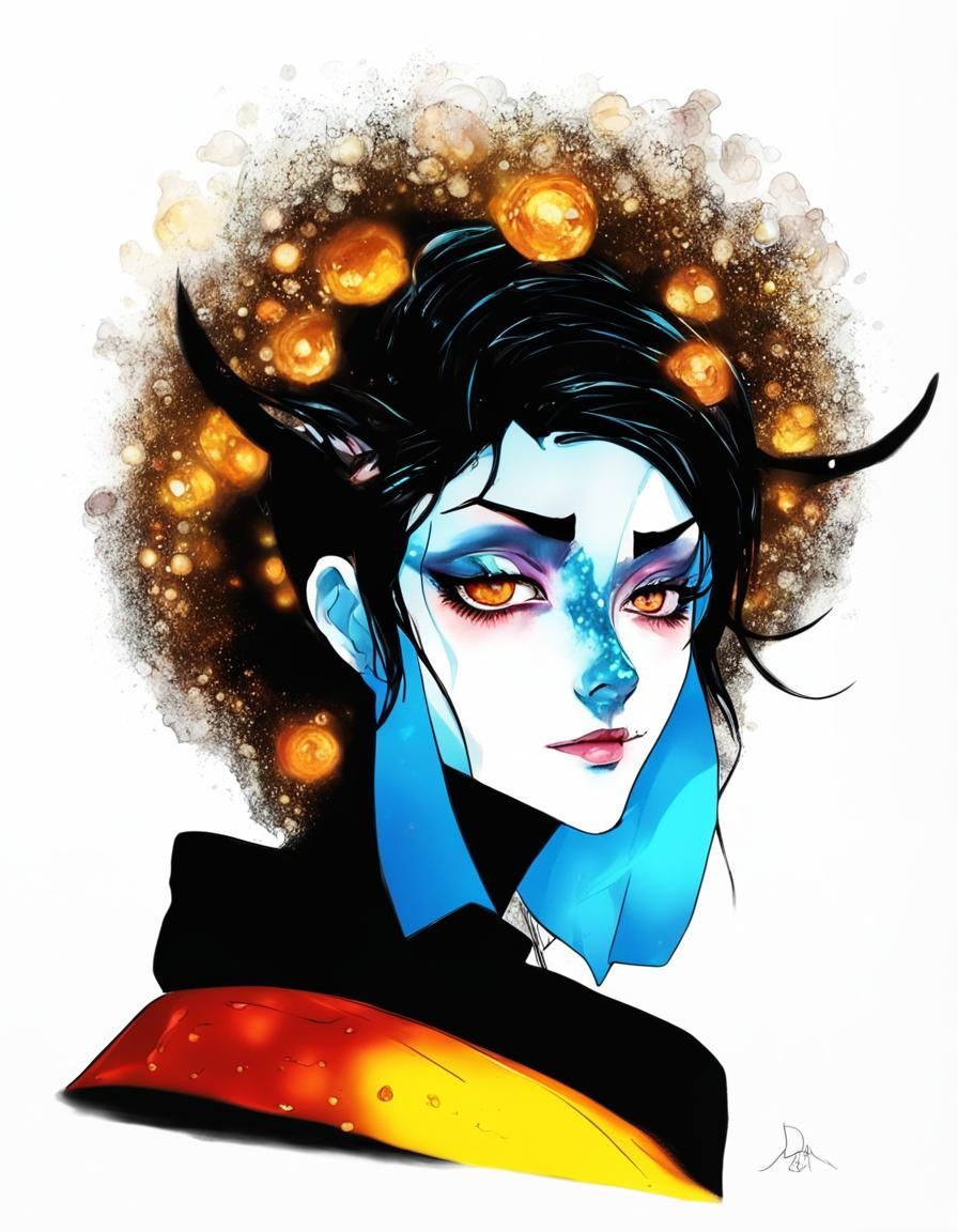 Devious Genderbent Satyr: Temptation in Digital Art