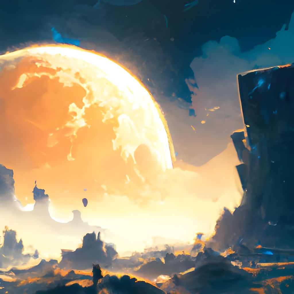 Exploding Moonrise: Epic Comic Book Art