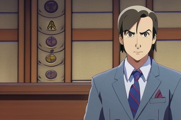 Saul Goodman in Ace Attorney Style