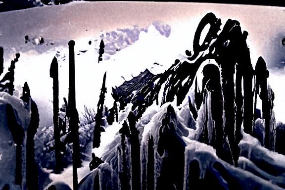 Eldritch Snow Beast on Snowy Mountain
