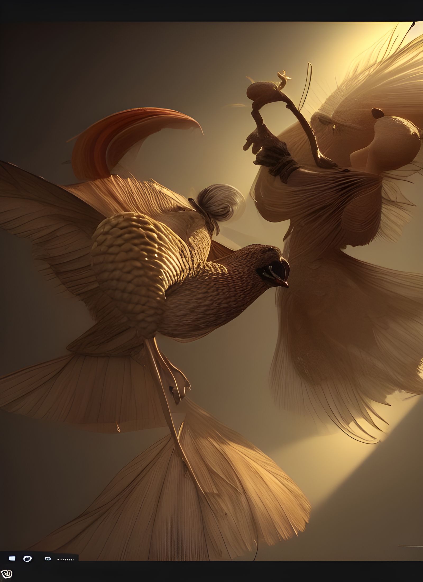 Futuristic Cityscape with Bizarre Creatures, Digital Art