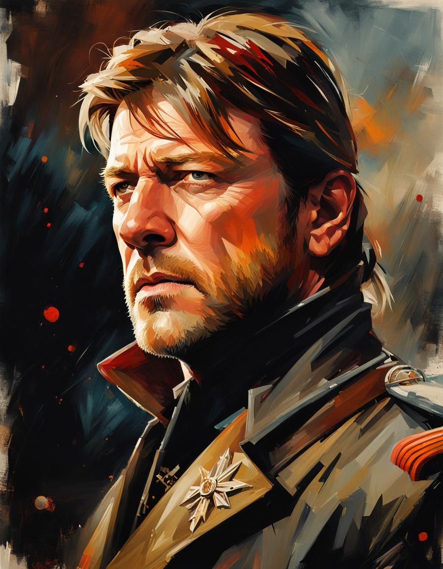 Sean Bean as Sharpe: Golden Hour Oil Painting