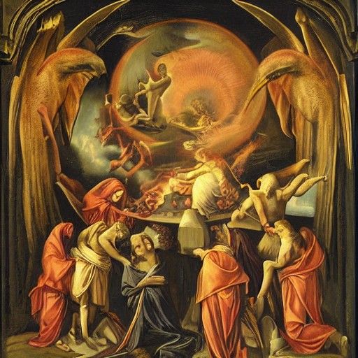 Surreal Birth of the Antichrist: A Dark Vision