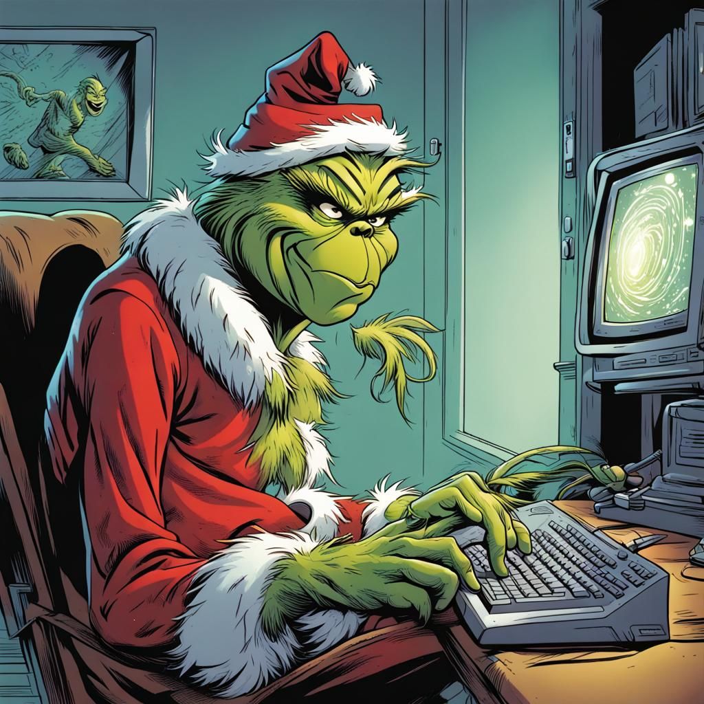 The Grinch Online: Comic Book Art