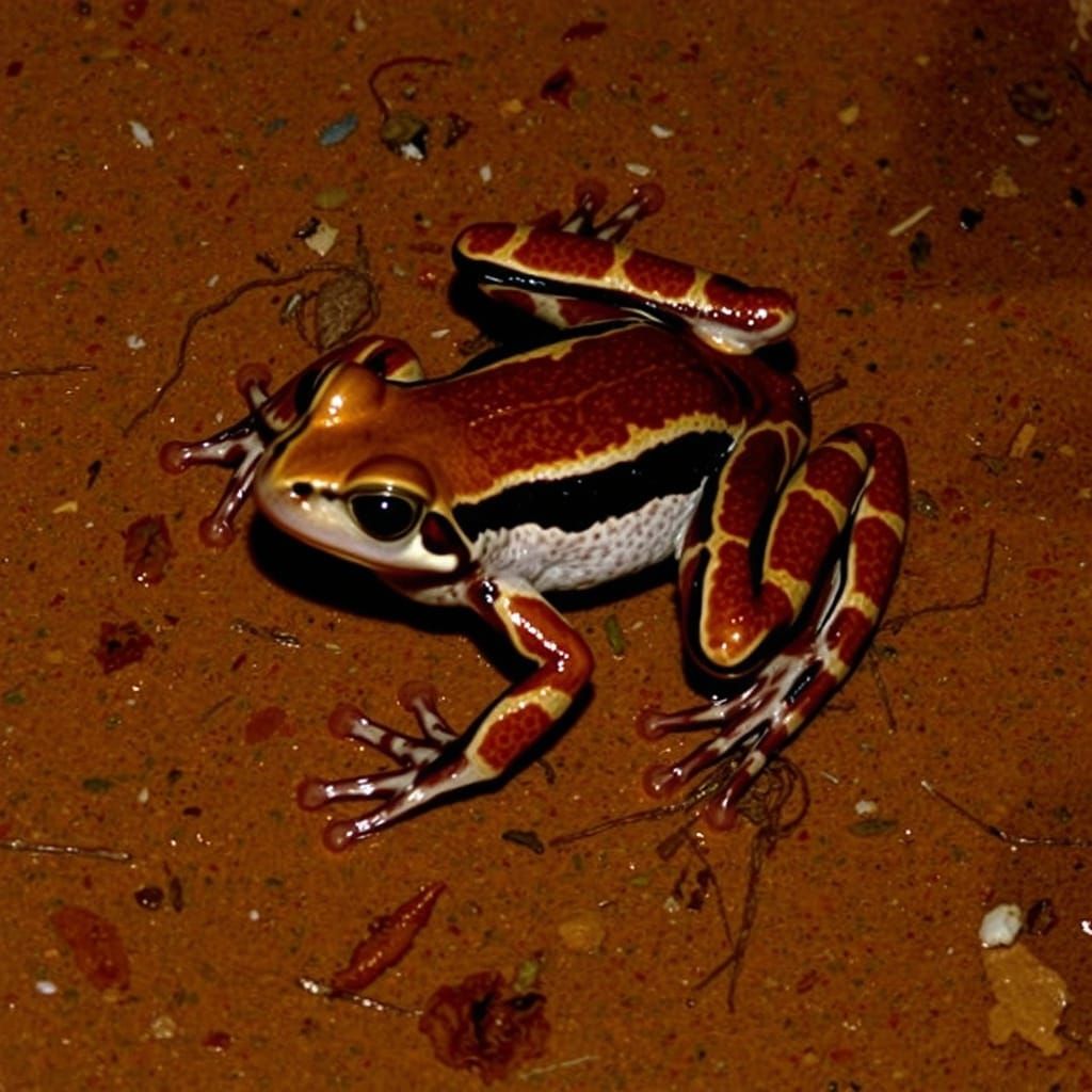 Sharp Snouted Day Frog in Natural Habitat