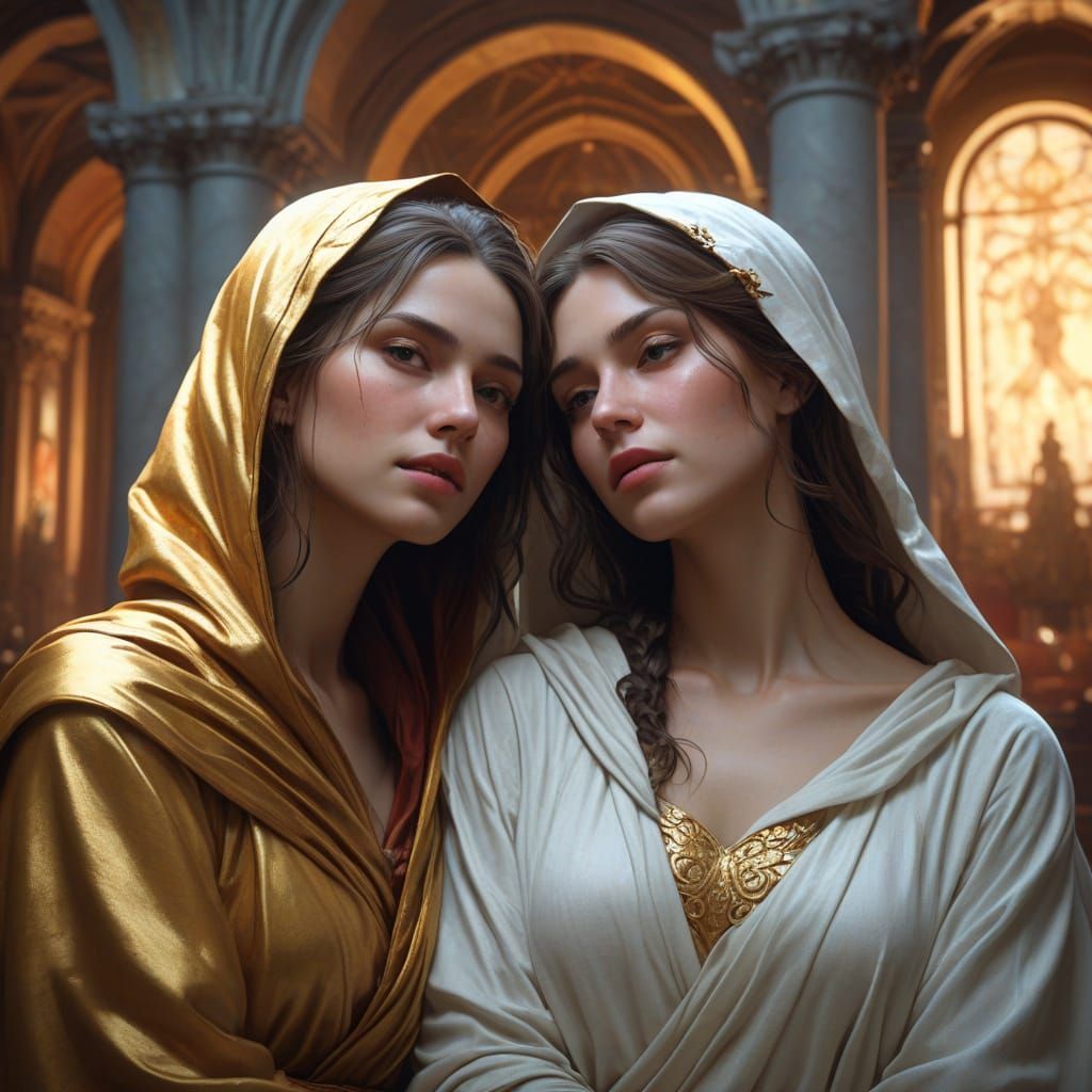 Golden Goddesses in Mourning