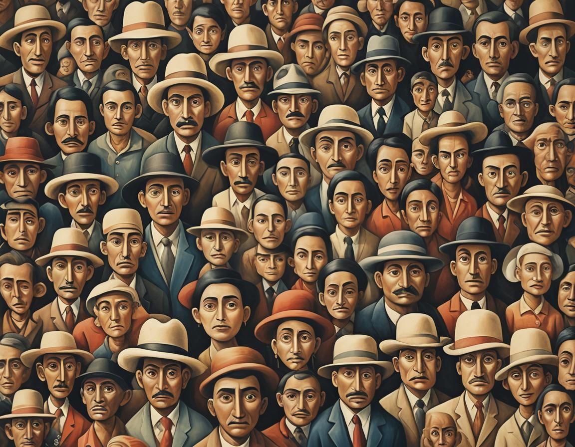 People in Covarrubias-style Caricature