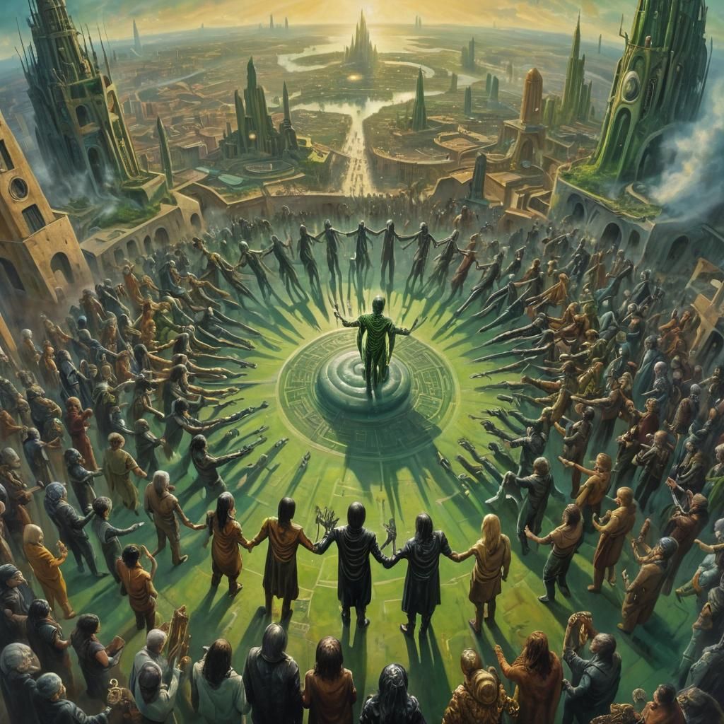 Utopian Sci-Fi City: Unity in Diversity