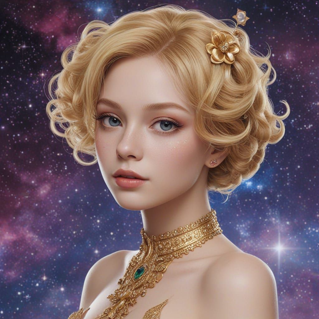 Celestial Dreamscapes in Whimsical Fantasy Style