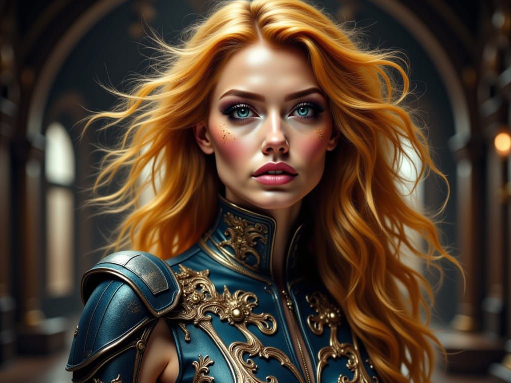 Jeri Ryan as Apex Star Trek Beauty in Vibrant Colors