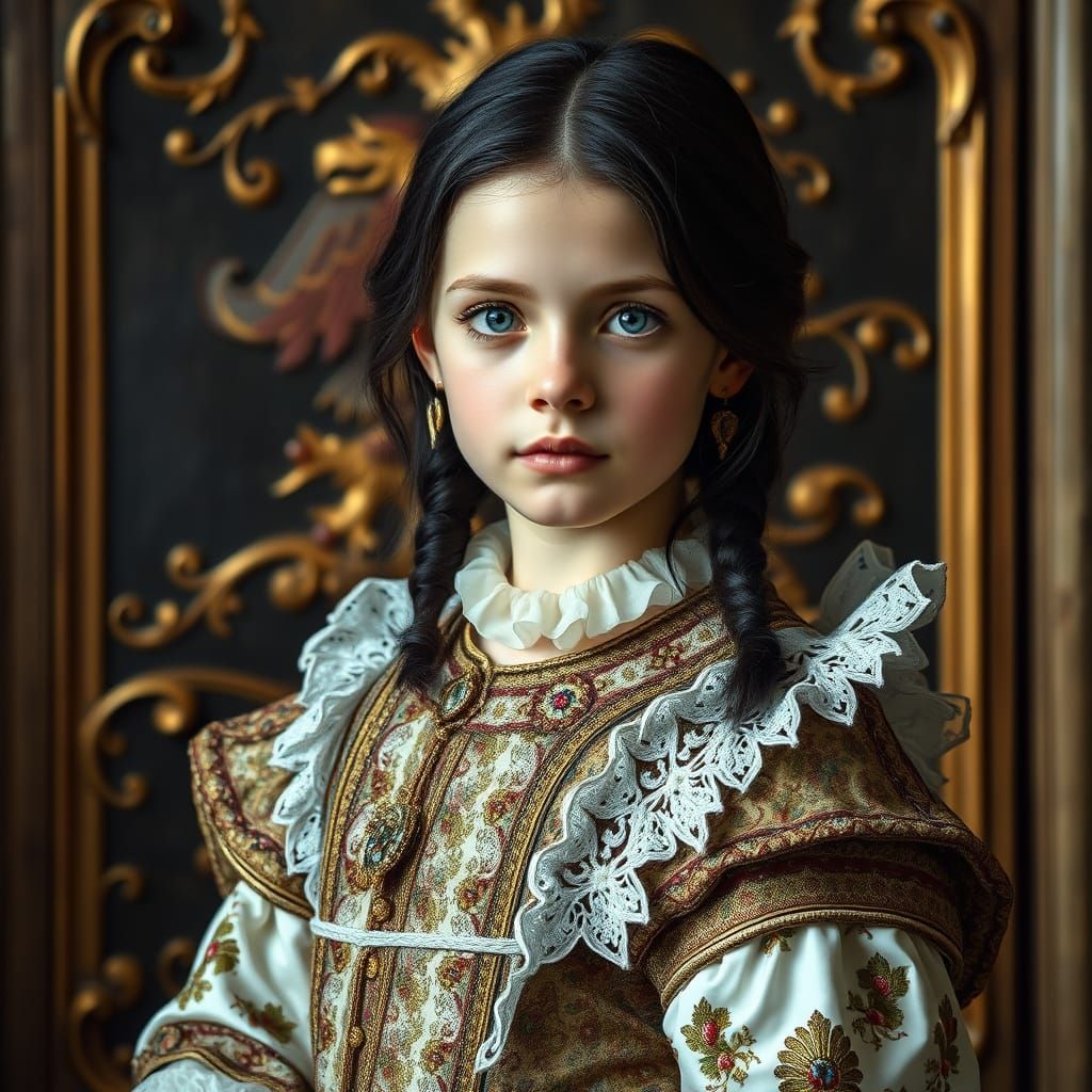 Polish Noblewoman in Baroque Attire