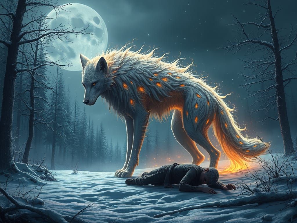 Spectral Bride Wolf Transformation in Winter Landscape