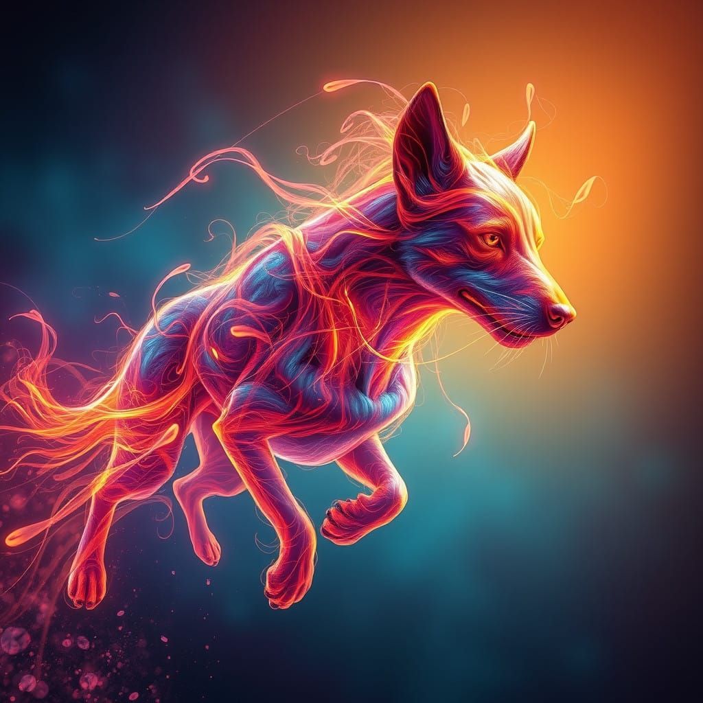 Vibrant Canine Energy Entity Dynami