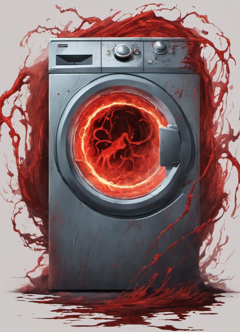 Bloody washing machine, wash my sins away