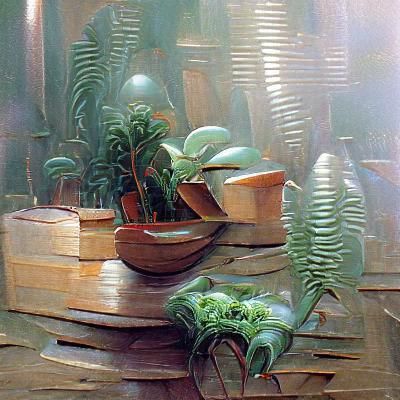 Botanical Oil Painting Inspired by James Gurney