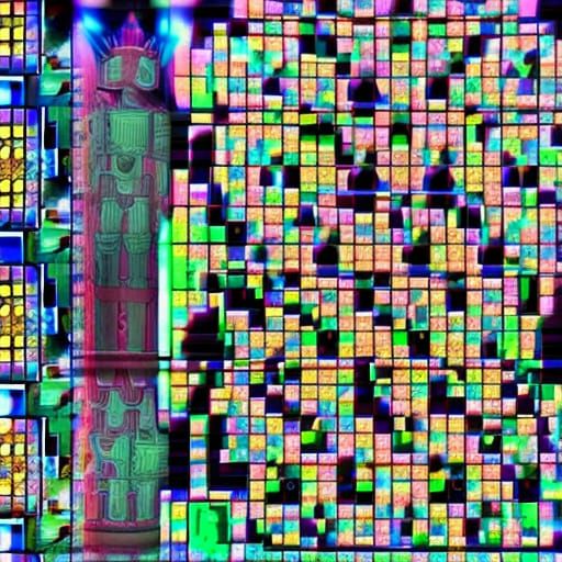 Holofractal Chess Board: Recursive Digital Art