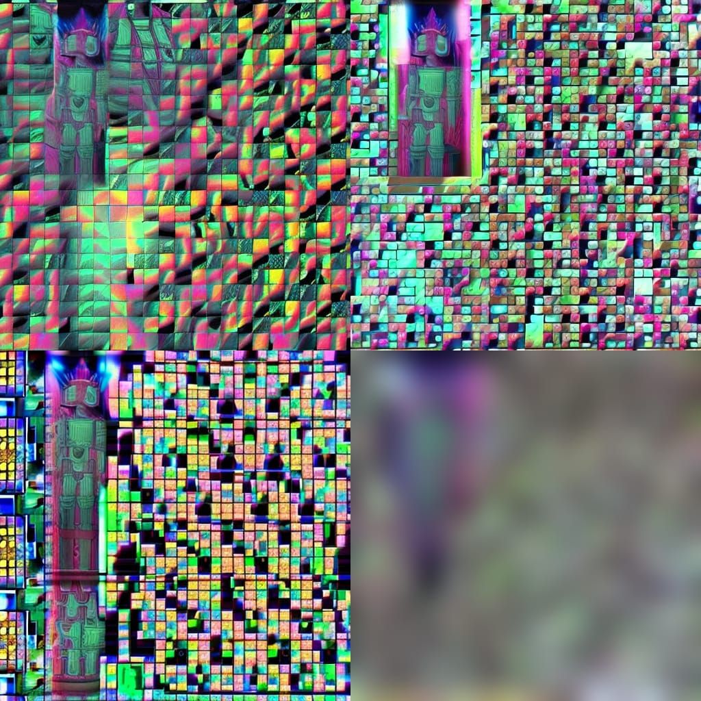 Holofractal Chess Board: AI-Generated Art